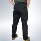 Чоловічі штани тактичні літні для силових підрозділів ріп стоп 54 Чорний - зображення 3