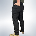 Мужские штаны тактические летние для силовых структур рип стоп 60 Черный - изображение 6