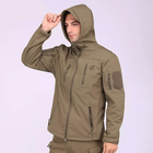 Куртка тактическая Eagle Soft Shell JA-01-0 с флисом Olive Green M - изображение 2