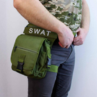 Настегнана тактична поясна сумка E-Tac M14 Olive Green - зображення 8