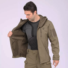 Куртка тактическая Eagle Soft Shell JA-01-0 с флисом Olive Green XXXL - изображение 5