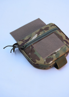 Напашник сумка под баллистический пакет Cordura, паховый подсумок утилитарный с креплением к плитоноске на велкро Мультикам - изображение 3
