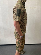 Тактичний літній костюм (поло + шорти) мультикам L - зображення 5