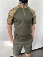 Тактический костюм летний для НГУ, ВСУ убакс с шортами мультикам-хаки L - изображение 7