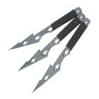 Набір ножів метальних Скорпіон A880 (довжина: 200 мм, лезо: 90мм), 3 шт, в піхвах - зображення 1