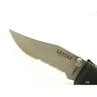 Нож складной Lansky Easy Grip полусеррейторный (длина: 216мм, лезвие: 95мм), черный - изображение 4
