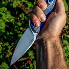 Нож складной Ruike Fang P105-Q (длина: 213мм, лезвие: 92мм), синий - изображение 4