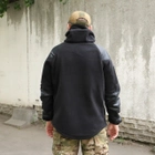 Флісова тактична куртка з капюшоном Шерман чорний розмір 56 (926) - изображение 5