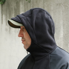 Флісова тактична куртка з капюшоном Шерман чорний розмір 56 (926) - зображення 6