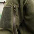 Флісова тактична кофта. Куртка флісова з капюшоном Шерман олива розмір 68 (926) - зображення 7