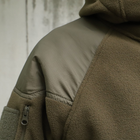 Флісова тактична куртка з капюшоном Шерман олива розмір 60 (926) - изображение 4