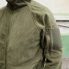 Флісова тактична кофта. Куртка флісова з капюшоном Шерман олива розмір 52 (926) - изображение 6