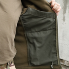 Флісова тактична куртка з капюшоном Шерман олива розмір 62 (926) - зображення 11