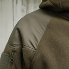 Флісова тактична куртка з капюшоном Шерман олива розмір 54 (926) - изображение 4