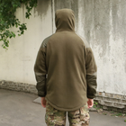 Флісова тактична куртка з капюшоном Шерман олива розмір 68 (926) - зображення 3