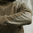Флісова тактична куртка з капюшоном Шерман олива розмір 54 (926) - изображение 8