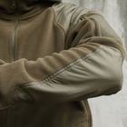 Флісова тактична куртка з капюшоном Шерман олива розмір 68 (926) - зображення 8