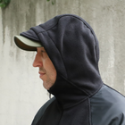 Флісова тактична куртка з капюшоном Шерман чорний розмір 46 (926) - зображення 6