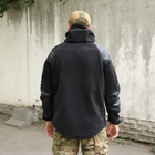 Флісова тактична куртка з капюшоном Шерман чорний розмір 62 (926) - зображення 5