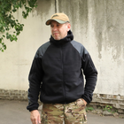 Флісова тактична куртка з капюшоном Шерман чорний розмір 64 (926) - зображення 2
