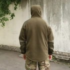 Флісова тактична куртка з капюшоном Шерман олива розмір 56 (926) - зображення 3