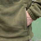 Флісова тактична кофта. Куртка флісова з капюшоном Шерман олива розмір 56 (926) - зображення 9