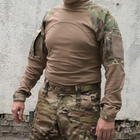 Тактическая рубашка УБАКС Мультикам Койот. UBACS с длинным рукавом "Самурай" размер 62 (914-1) - изображение 2