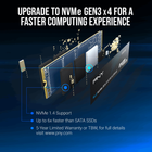 Dysk SSD PNY CS2230 500 GB NVMe M.2 2280 PCIe 3.0 x4 3D NAND (TLC) (M280CS2230-500-RB) - obraz 3