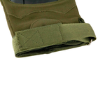 Перчатки тактические короткопалые с защитой костяшек Зевс UAD Олива L - изображение 6