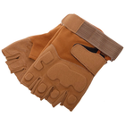 Тактичні рукавички з відкритими пальцями SP-Sport BC-8811 Колір: Хакі розмір: XL - изображение 5