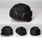 Кавер на шлем Защитный чехол ACH MICH 2000 с ушами - Black (C21-01-09) (15097) - изображение 1