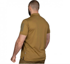Тактическая футболка поло Polo 48 размер M,футболка зсу поло койот для военнослужащих, мужская футболка поло - изображение 3
