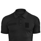 Тактична футболка поло Polo 48 розмір M,футболка зсу поло чорний для поліцейських, чоловіча футболка поло - зображення 7