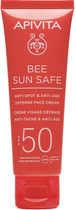 Filtr przeciwsłoneczny do twarzy Apivita Bee Sun Safe SPF50 Przeciw plamom starczym i przeciwstarzeniowym 50 ml (5201279080181)