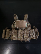 Плитоноска-тактический быстросьемный военный жилет разгрузка цвет Мультикам - изображение 3