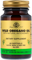 Натуральна добавка Solgar Wild Oregano Oil Масло орегано з натуральними Натуральна добавкаамі 60 капсул (33984020290) - зображення 3