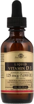 Вітамін Solgar D3, Liquid Vitamin D3, 5000 МО, 59 мл (апельсиновий смак) (33984320482) - зображення 1