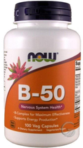 Добавка харчова Now Foods Вітамін B 50 100 капсул Нервова система (733739004208) - зображення 1