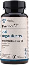 Харчова добавка Pharmovit органічний йод з морських водоростей 150 мг 60 капсул (5902811237512) - зображення 1