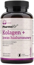 Харчова добавка Pharmovit Колаген + Гіалуронова кислота 90 капсул (5904703900122) - зображення 1