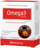 Харчова добавка Starpharma Omega 3 Forte 60 капсул Жирні кислоти (5900652819621) - зображення 1