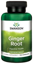 Харчова добавка Swanson Ginger 540 мг 100 капсул підтримує систему травлення (87614015354) - зображення 1