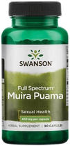 Suplement diety Swanson Fs Muira Puama 400 mg 90 kapsułek (87614111339) - obraz 1