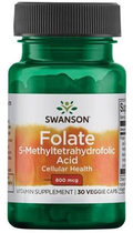 Харчова добавка Swanson Folian Quatrefolic 800 мг 30 капсул (87614027142) - зображення 1