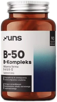 Харчова добавка UNS B-50 B-Complex 90 капсул vege (5904238961407) - зображення 1