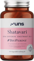 UNS Shatavari + Bioperine 60 kapsułek (5904238961872) - obraz 1