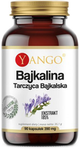Харчова добавка Yango Байкалина 90 капсул 390 мг Тюбетейка байкальська (5905279845602) - зображення 1