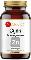 Yango Cynk Organiczny Pikolinian Cynku 90 kapsułek (5904194061999) - obraz 1