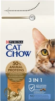 Сухой корм для кошек Purina Cat Chow Feline 3-in-1 с формулой тройного действия с индейкой