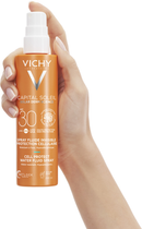 Сонцезахисний водостійкий спрей-флюїд Vichy Capital Soleil для тіла SPF30 200 мл (3337875810890) - зображення 4